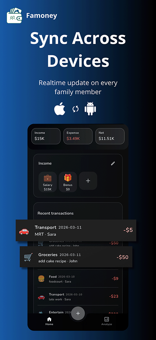 Sync across devices